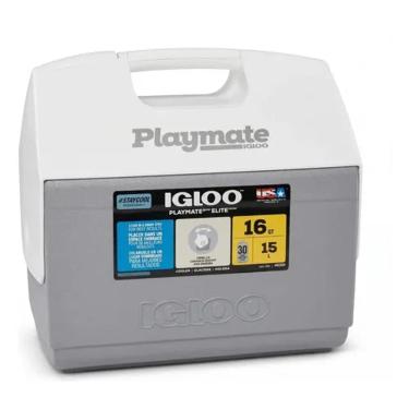 Imagem de Caixa Termica Cooler 15l 30 Latas Playmate - Ingloo Branco