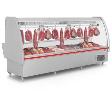 Imagem de Balcão Frigorífico Açougue Com Depósito Pop Gaps310d Cinza Gelopar 220V