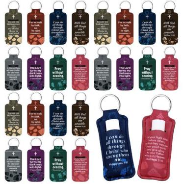 Imagem de Chaveiro Ecation Christian Lip Balm Holder 10x4cm multicolorido