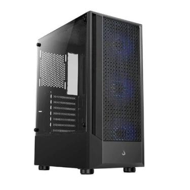 Imagem de Gabinete Gamer Rise Mode Wave Mid Tower ATX ARGB 3 Fans USB 3.0 Latera