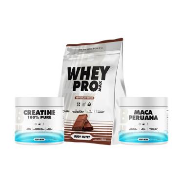 Imagem de Kit Whey Protein 900g Creatina 100 300g Suplemento em Pó 300g Energia e Rotina-Unissex