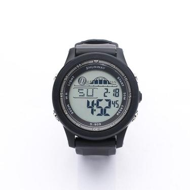 Imagem de Relógio Digital Esportivo Masculino S909-01-1 com Luz LED - Design Moderno, Confortável...
