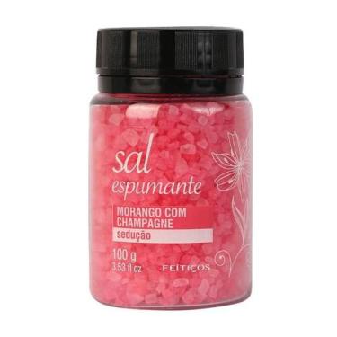 Imagem de Sal de Banho Espumante Morango com Champagne Sedução 100g - FEITICOS A