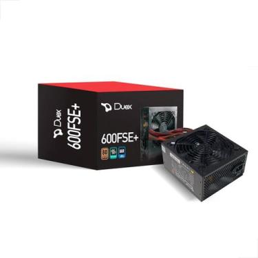 Imagem de Fonte Duex DX 600FSE+ 600W 80 Plus Bronze ATX Bivolt Preto, Bivolt