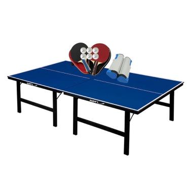 Imagem de MESA PING PONG MDF 15mm 1016 KLOPF + 2 Kits c/ Estojos + Rede Retrátil