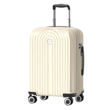Imagem de Mala de Viagem Grande ABS Bombinhas Rodas Duplas 360 Up4you, Branco, G