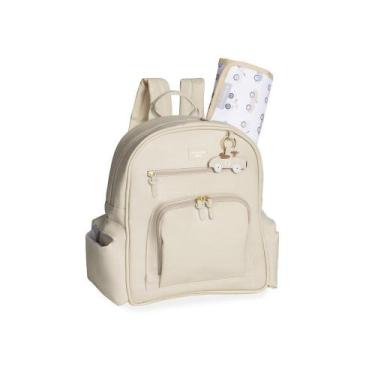Imagem de Mochila de Maternidade MasterBag Noah Carrinhos Marfim, Creme