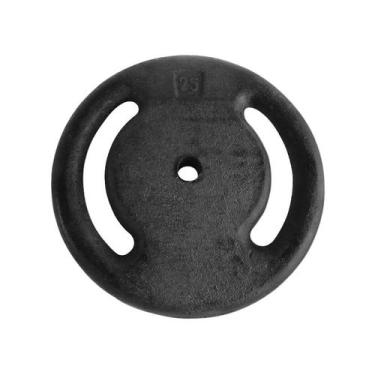 Imagem de Anilha Ferro Fundido Pintada Fitness Academia 25 Kg - ANILHAS FITNESS