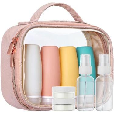 Imagem de Bolsa de higiene pessoal de viagem PACKISM com 8 frascos à prova de va