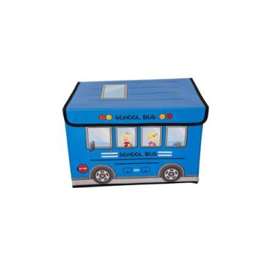 Imagem de Caixa Organizadora Infantil com Tampa Porta Brinquedos Plástico Resist