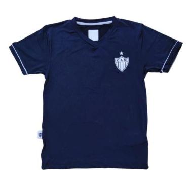 Imagem de Camiseta Atlético MG Infantil Preta Premium Oficial - Revedor, Tam 8