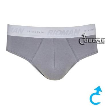 Imagem de Cueca Slip Cotton RioMan SL12401 - Rio Man, Cinza, P