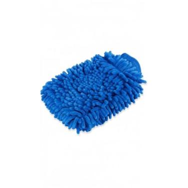 Imagem de Luva de Microfibra para Limpeza Automotiva e Doméstica, Material Premium com Elastano no Punho Ideal para Lavar Carros, Vidros e Superfícies sem Riscos (Azul)