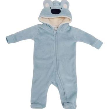 Imagem de Macacão Kigurumi Infantil Inverno bebê - Pronta Entrega - Camesa, Azul
