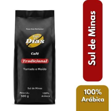 Imagem de Café Moído Arábica Tradicional Artesanal Sul Minas 500g Forte - Café D