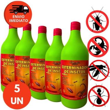 Imagem de Dedetizador Inseticida Concentrado 1L Ação Prolongada contra Insetos e