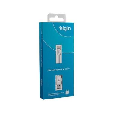 Imagem de Cabo Usb Lightning Branco 1m 480mbps Com Aparelhos - ELGIN