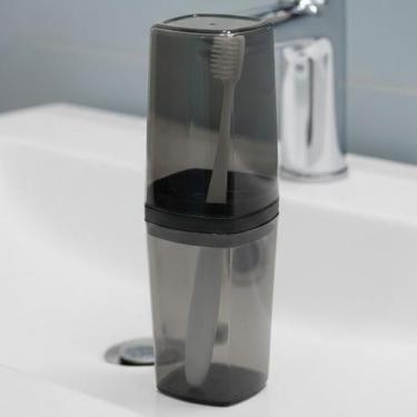Imagem de Porta Escova Com Tampa Clean de Dentes e Pasta Creme Dental R345 - PRA