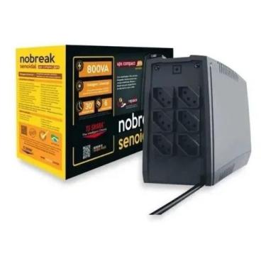Imagem de NOBREAK UPS COMPACT XPRO SENOIDAL 800 1BS BIVOLT AUT. 6T SAIDA 115 OU 