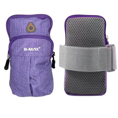 Imagem de Braçadeira Bolsa Braço celular Resistente à água B-max tecido, Lilás