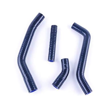 Imagem de LUXERAD Tubo de refrigeração de 3 camadas de 4,5 mm de desempenho de silicone para Yamaha YZF450 2010 2011 2012 (preto)