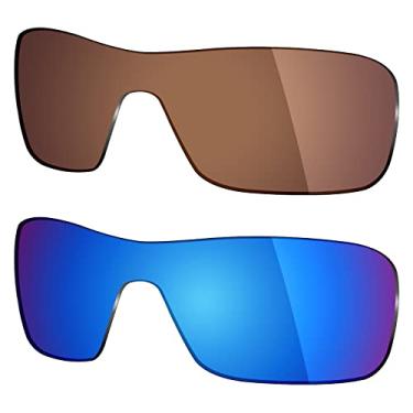 Imagem de 2 pares de lentes polarizadas de substituição da Mryok para óculos de sol Oakley Turbine Rotor – Opções