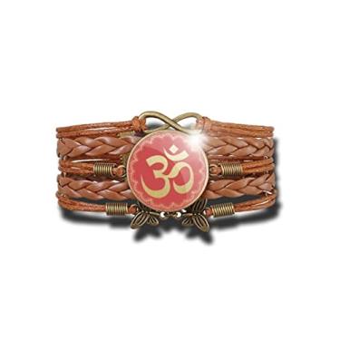 Imagem de Pulseira Feminina Om Símbolo Hindu Hinduísmo On Ajustável
