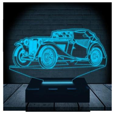 Imagem de Luminária Led Abajur  3D  Carro 6 - Rb Criações
