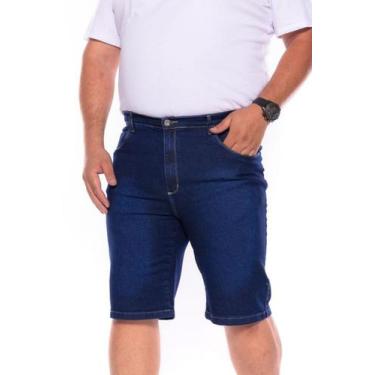 Imagem de Bermuda Jeans Stretch Lycra Masculina Plus Size Verão 2022 - Exposição