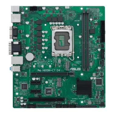 Imagem de ASUS Pro H610M-CT D4-CSM LGA 1700(Intel 12ª geração e Intel vPro) Placa mãe comercial otimizada TCO