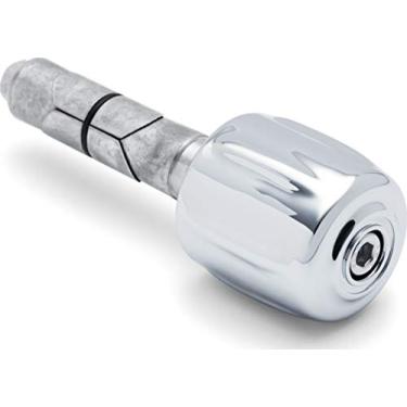 Imagem de Kuryakyn Acessório para guidão de motocicleta 6288: Peso final da barra combinando com a embreagem lateral, universal para guidões de 2,5 cm ou 2,2 cm com extremidades de barra oca, cromado