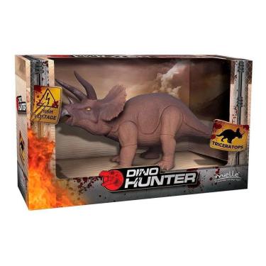 Imagem de Dinossauro Triceratops Dino Hunter Brinquedo Mielle