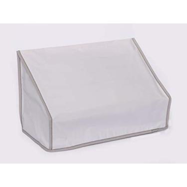 Imagem de A capa de poeira perfeita, capa de vinil branca para Epson Workforce DS-770, DS-575W e DS-530 scanners de documentos coloridos, antiestática à prova d'água e capa de costura dupla da The Perfect Dust Cover LLC