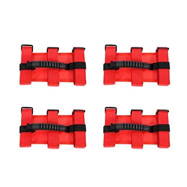 Imagem de JeCar Barra de rolagem para guidão para Jeep Wrangler CJ YJ TJ JK JL JLU JT Sports Sahara Freedom Rubicon & Unlimited 1955-2020 4 peças (vermelho)