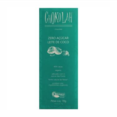 Imagem de Kit 3X: Chocolate ao Leite de Coco S/Açúcar Org CHoKolaH 70g