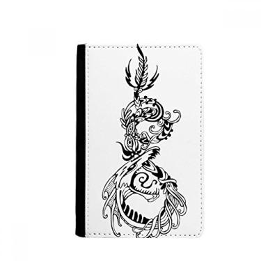 Imagem de Porta-passaporte abstrato animal dragão chinês notecase burse capa carteira porta-cartão, Multicolor