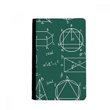 Imagem de Carteira com fórmula matemática geométrica para passaporte de cálculo Notecase Burse capa para cartão, Multicolor