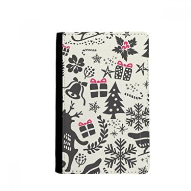 Imagem de Feliz Natal neve festival abstrato porta passaporte notecase burse carteira capa cartão bolsa, Multicolor