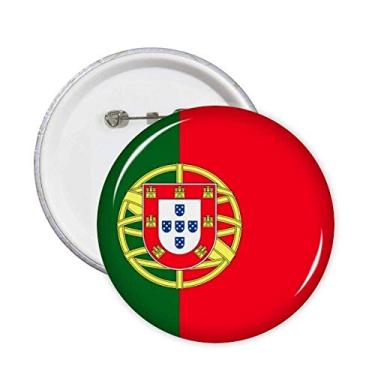 Imagem de Broche de bandeira nacional de Portugal, alfinetes de país da Europa, emblema, acessório, decoração 5 peças