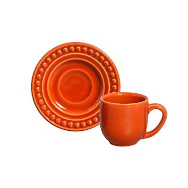 Imagem de Conjunto C/ 6 Xícaras De Café C/ Pires Atenas Cantaloupe 72 ml