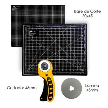 Imagem de Kit Base De Corte A3 Apoio De Mesa 45X30 Cortador Circular 45mm + Lami