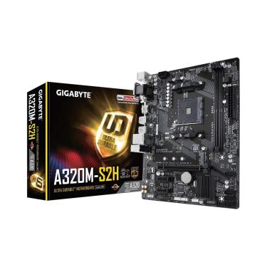 Gigabyte GA-A320M-S2H (AM4 - DDR4 3200 O.C) Chipset AMD A320 - USB3.1 - Slot M.2