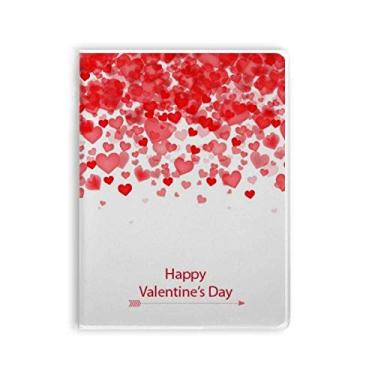 Imagem de Caderno de anotações com estampa de corações de flores para Dia dos Namorados