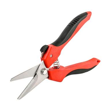 Imagem de ARES Tesoura multiuso 32005-7 de 1,27 cm – Lâminas de aço inoxidável de alto carbono finamente serrilhadas – Corta fio, isolamento, cabo macio e mais