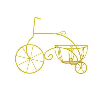 Imagem de BICICLETA DE PAREDE COM CACHEPO AMARELO