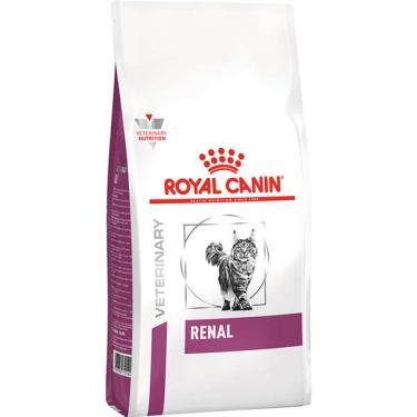Imagem de Ração Royal Canin Feline Veterinary Diet Renal para Gatos com Doenças Renais - 4 Kg