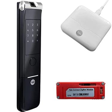 Imagem de COMBO - Fechadura Digital YMF 40A RL abre com Biometria e Senha - Trinco Rolete