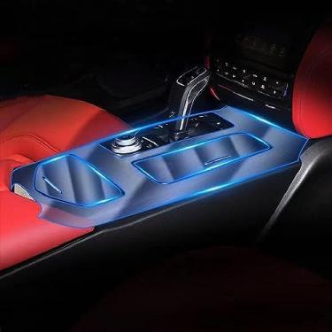 Imagem de LAVIYE Interior do carro GPS navegador console central TPU transparente película protetora Filme anti-risco, para Maserati Ghibli 2015-2023