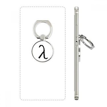 Imagem de Alfabeto grego Lambda silhueta preta celular anel suporte suporte universal smartphones suporte presente
