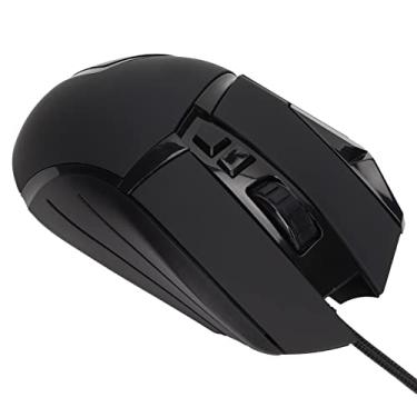 Imagem de Mouse para Jogos RGB Com Fio, Design Ergonômico Mouse Mecânico óptico Ajustável DPI 800/1200/1600/2400/4000/7200 Mouse de Computador para Computador, Suporte para Plug and Play